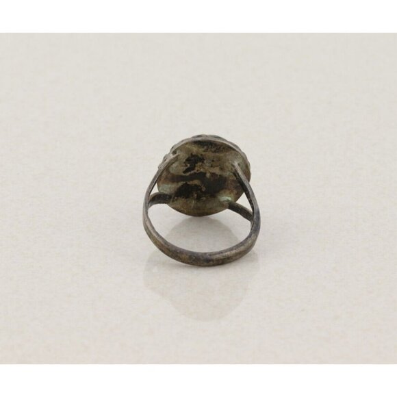 Sterling Silver Abalone Ring Size 8 - Picture 6 of 7